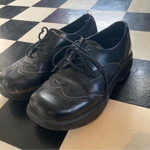 Dansko Melodie 90s Y2K Wingtip Oxford Chunky Platform Shoes